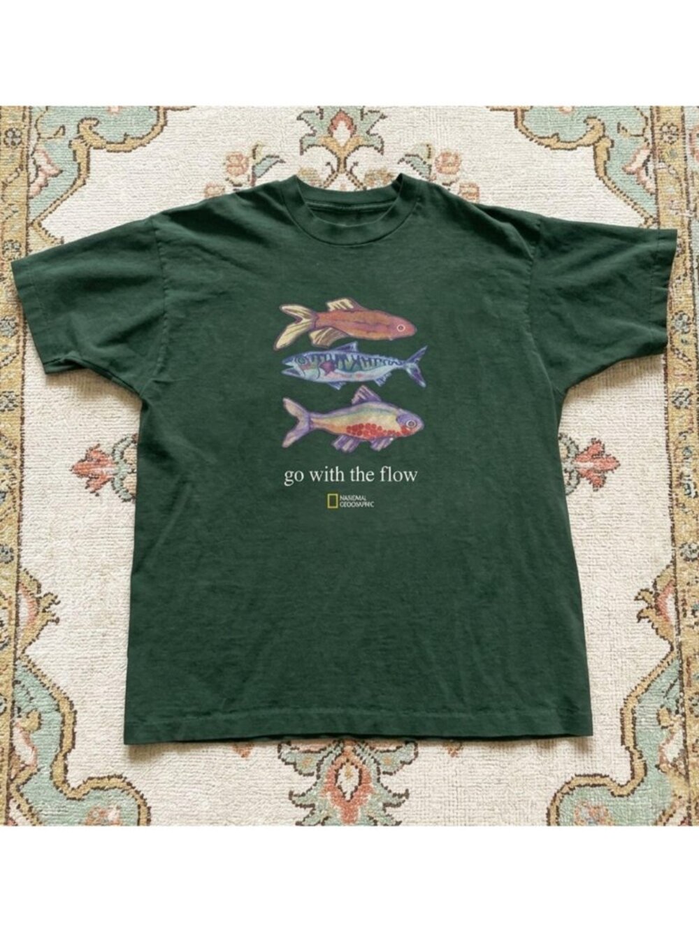Forest Green Fish National Geographic Graphic tee unisex